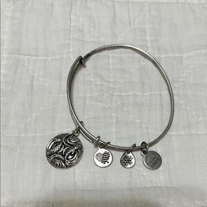 Alex and Ani Silver Charm Bangle Bracelet